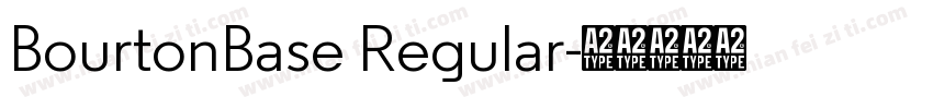 BourtonBase Regular字体转换